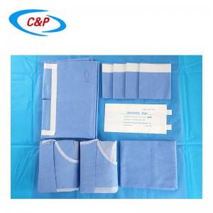 China SMS Material Blue Sterile Laparotomy Surgical Pack for Medical Professionals on sale
