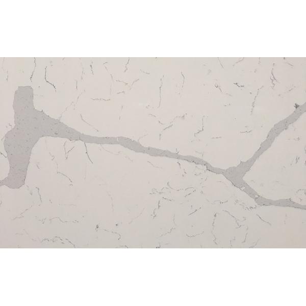 Polished Surface Calacatta Quartz Slab , Kitchen Calacatta Quartz Countertops