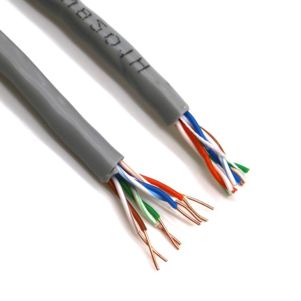 UTP Non - Shielding Ethernet Cable , Cat 5e Patch Cord Cable With Ripcord Network