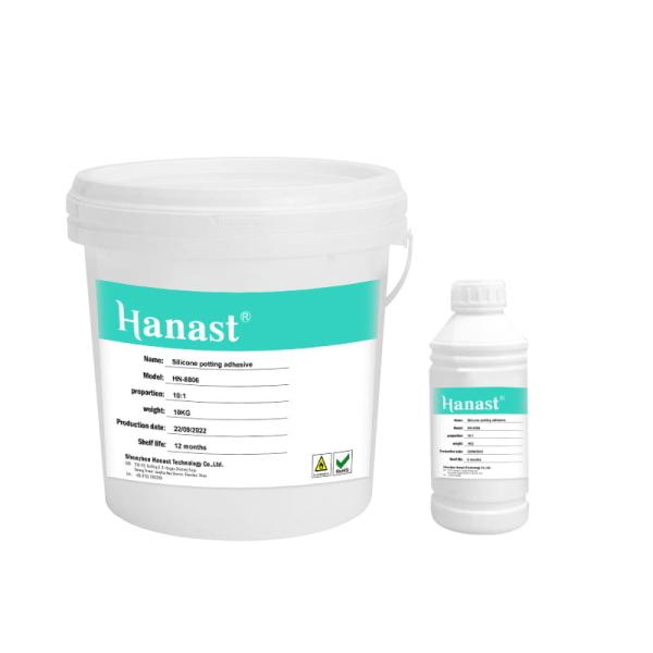 Customized 10:1 Silicone Potting Compound Glue Gel Insulation Black Liquid