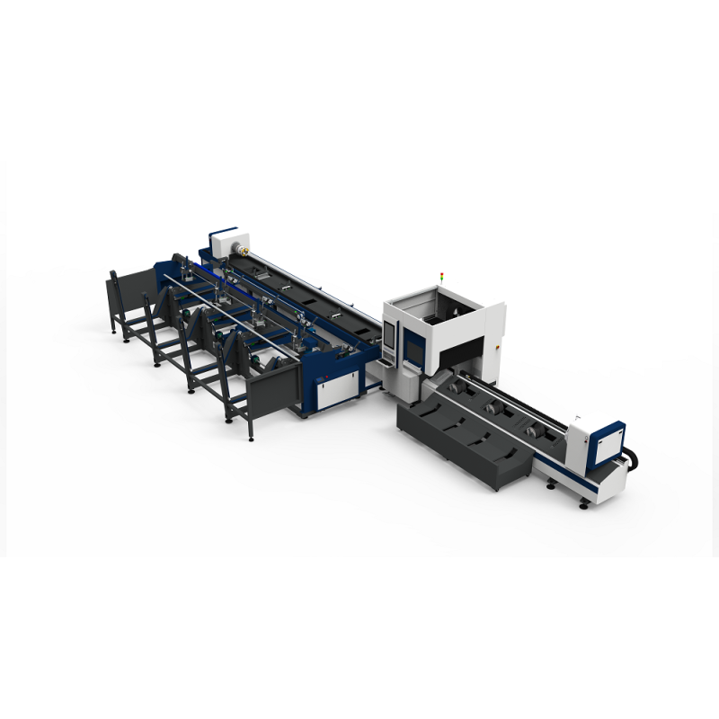 High Speed 3 Chucks Pipe Cutting Machine Standard Model Fully Automatic Loading