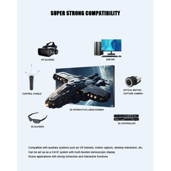 3D Interactive Micro LED Video Wall Outdoor LED Advertising Display 3D Screen