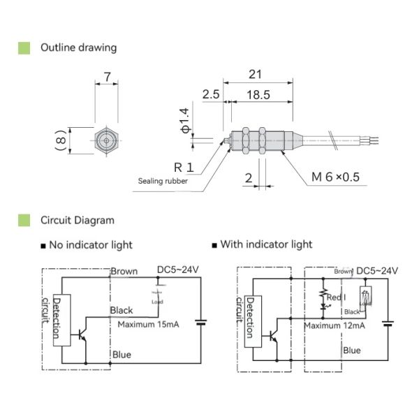 Japan Imported ZTSM6 CNC Machine Tool Contact Transducer Sensor Contactless Probe Travel Limit Switch