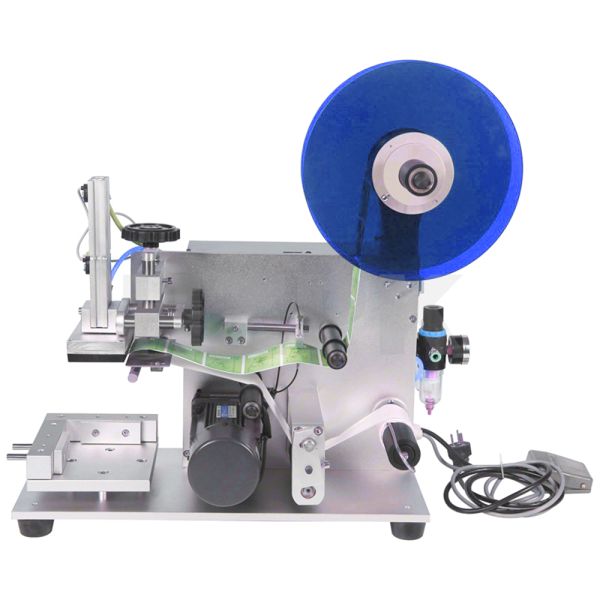 Semi Automatic Flat Bottle Sticker Labeling Machine Applicator 200W 220V