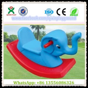 Buy cheap Fun Plastic Elephant Shape Build-Up Rocking Horse Games Horse for Park Items QX-155F product
