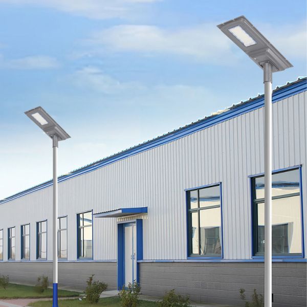 LED Solar Street Light With Durable Aluminum Body Dustproof for Countryside Streets