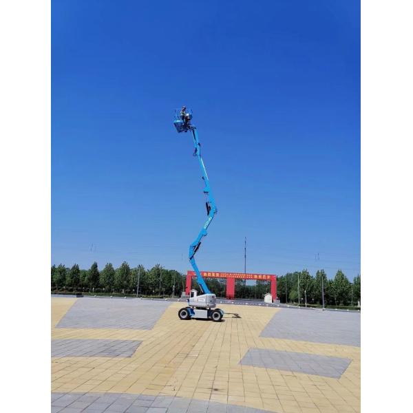 14m 18m 20m Articulating Electric Boom Lifts with Auto Hydraulic Transmission Best Choice