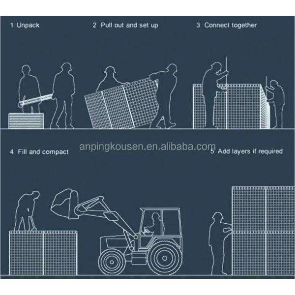 4mm Galvanized Wire Welded Barrier For Construction Wire Mesh