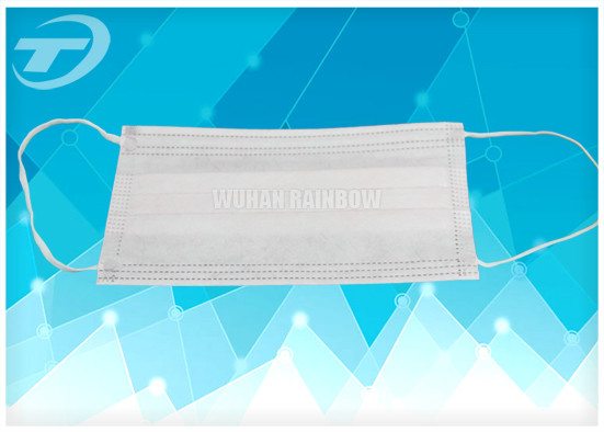 Customized Disposable surgical Non-woven 3 ply face mask earloop Anti Pollution