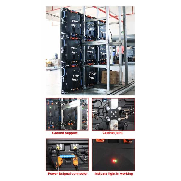 1/8 Scan Full Color Rental P4 Outdoor LED Screen Panel
