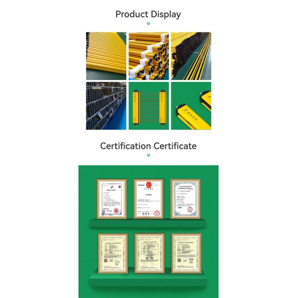 VIFAR Safety Light Curtain with Millisecond-Level Response 10mm Beam Gap and 30m Detection Distance for Industrial Safety