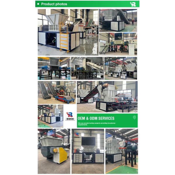 Plastic Scrap Double Shaft Shredder Machine with Large Capacity