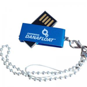 China Promotional Metal Mini Turing USB Flash Drive Keychain Logo Customized on sale