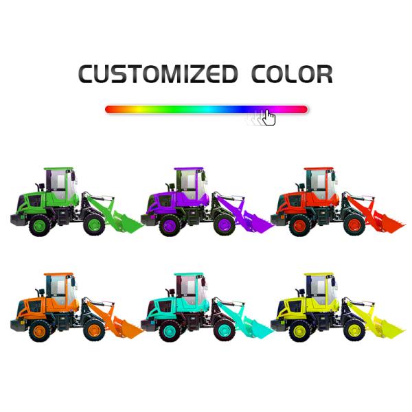 Compact 3 Ton Wheel Loader , Small Loading Shovel 1650mm Dump Height