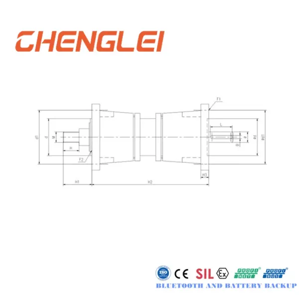 IP65 Rated Electric Linear Actuator with Max Thrust 10000N and Standard Stroke 250mm for Spherical Valve