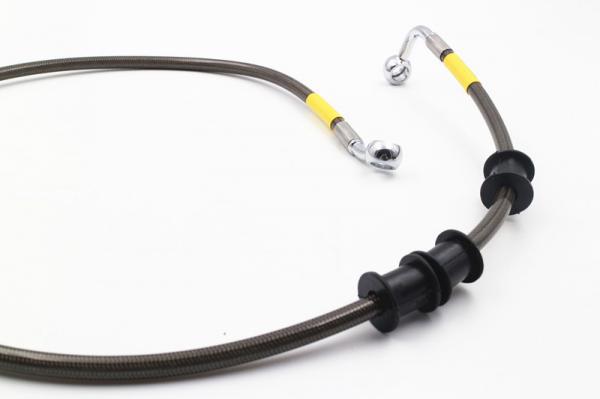 Quality PTFE inner tube 1/8 size stainless steel braided brake hose line assembly for sale