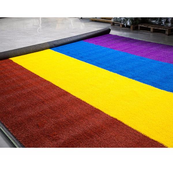 Purple White Artificial Grass 25mm Pile Height Several Color Optional