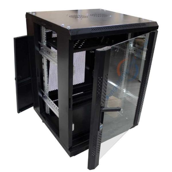 Fan Assisted Ventilation Network Server Cabinet With Removable Doors