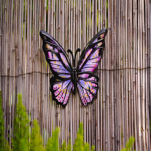 3D Metal Hanging Butterfly Wall Decor Gorgeous Multicolor For Home Yard