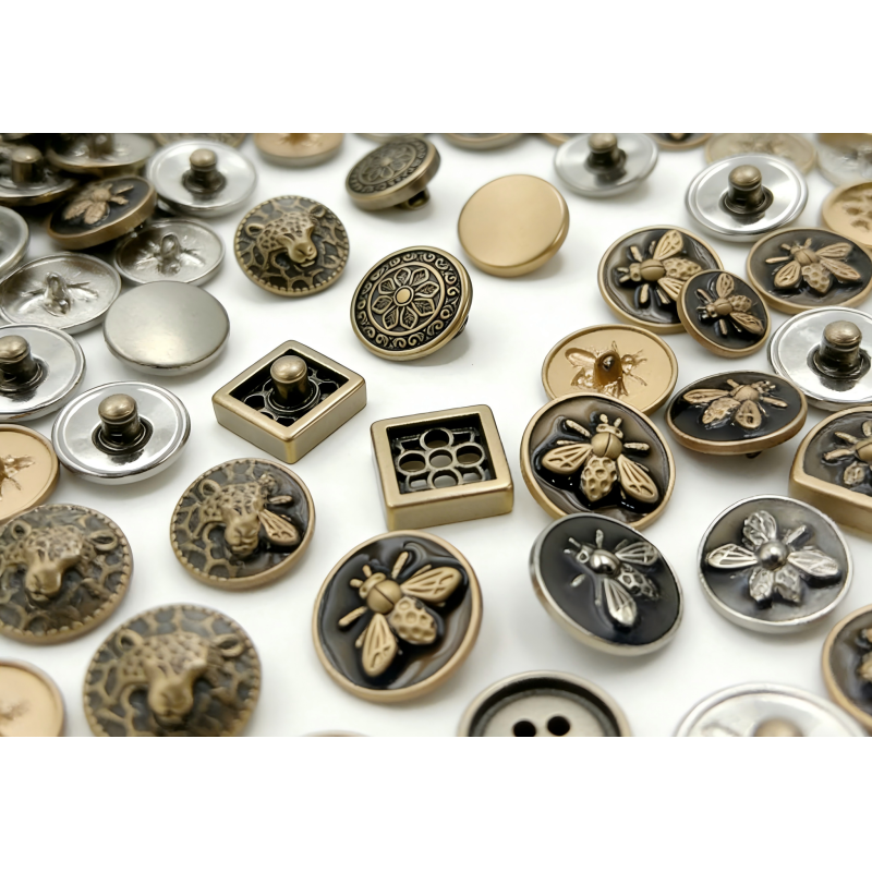 Customizable Round Metal Flat Cap Button With Polished Surface