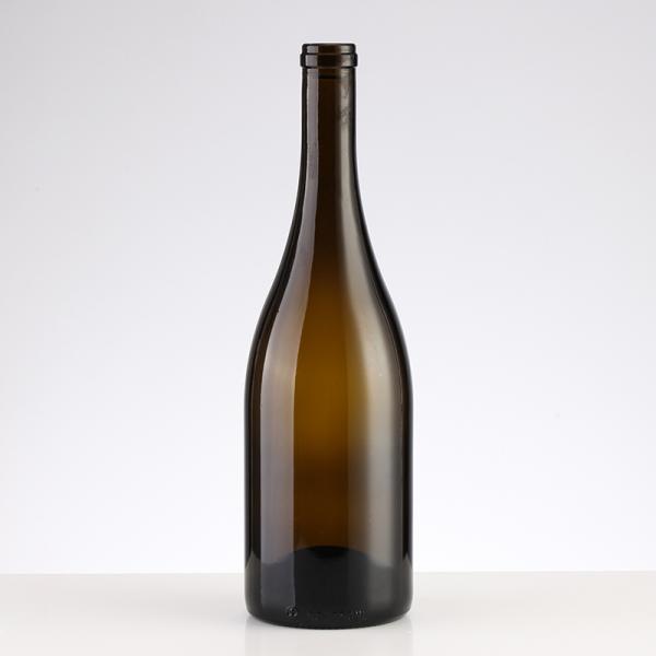 Customer Satisfaction 500ml/750ml Amber Empty Wine Glass Bottle with Lid