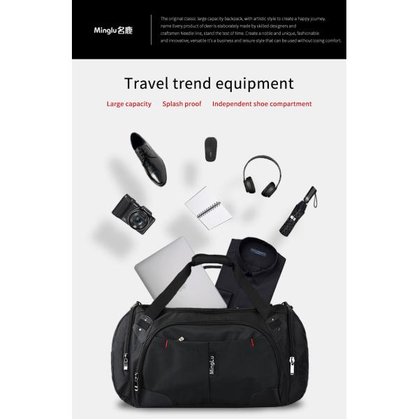 Multipurpose Large Capacity Travel Duffle Bag Rainproof For Men