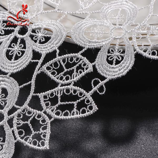 Wholesale Chemical Embroidery Polyester Lace Trim For Clothing Decoration