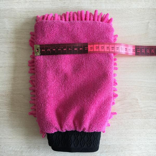 House keeping washing absorb mitt 100% polyester microfiber mitt gloves
