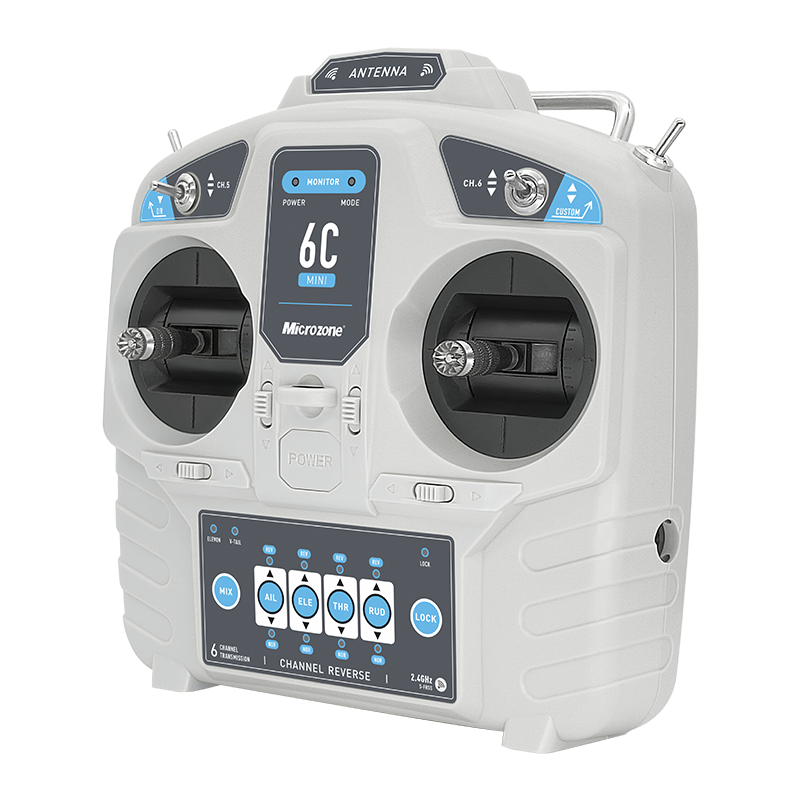 MicroZone MC6C Mini V2 2.4G 6CH Controller Transmitter W/ Receiver Radio System For RC Airplane Drone Multirotor Helicopter Boat