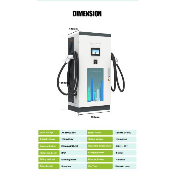 Custom Ocpp China Manufacturer Electric Car Charging Station DC Charging Pile 120kW Level 3 Highway
