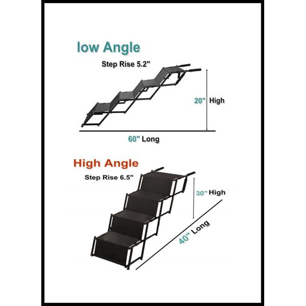 62*47*40cm Foldable Long Dog Ladder Pet Dog 3 Step Stairs For Small Dog Cat