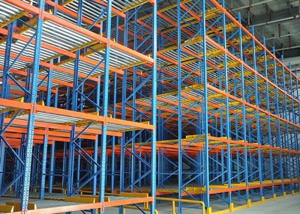 Quality Live Dynamic Storage Carton Flow Rack Bule Coating For Industrial Warehouse for sale