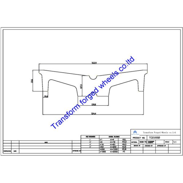 TC210002 21 inch forged center disk blanks