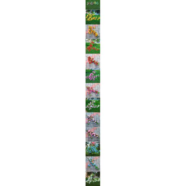 Artificial Silk Begonia Flower Plant Hanging Vine For Garden Deco