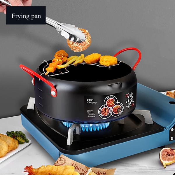 Restaurant Kitchen Deep Frying Pots Round Body Designed Cooking Pot With Filter