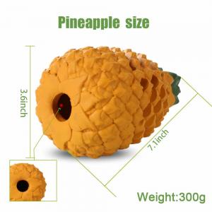 China Pineapple Dog Tough Chew Toys , Food Grade Indestructible Dog Toys For Aggressive Chewers on sale