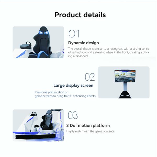 YHY 9d Car Virtual Reality Arcade Racing Game Machine VR Driving Simulator Indoor Shpping Mall Rental