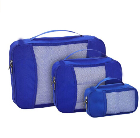 Waterproof Packing Pods For Suitcases , Travel Suitcase Organiser Zipper Polyester
