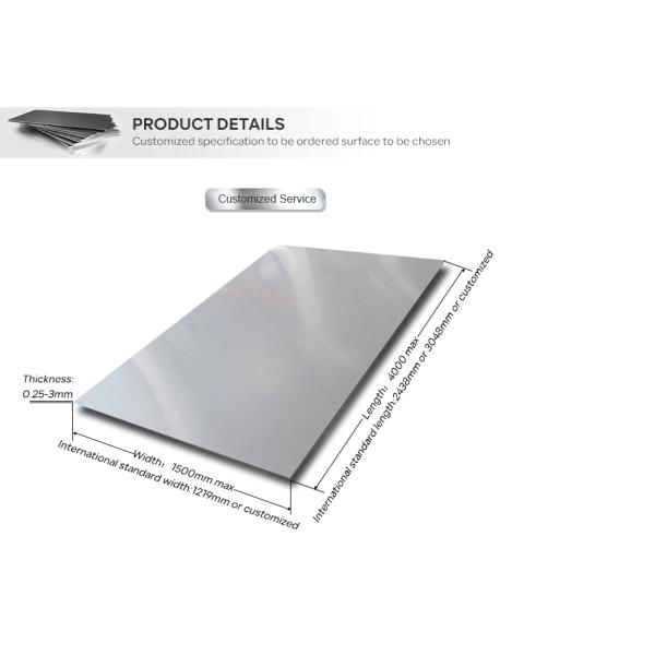 304 316 316l Stainless Plate Cold Rolled Mirror Surface For Architecture