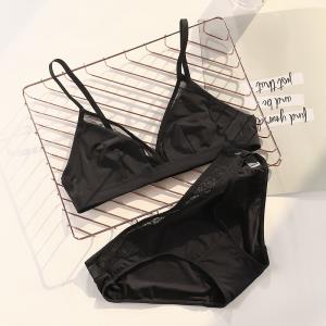 China ODM Plus Size Bra Sets Strapless 18-35 Years Women'S Brief Sets Black Lingerie on sale