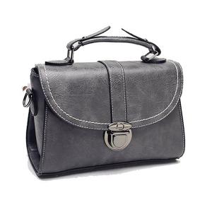 China PU grey handbag for women fashion sling bags bolsas handtaschen borse on sale