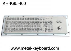 Buy cheap FCC 95 Keys Panel Mount Industrial Keyboard With Trackball Standard PC Layout product