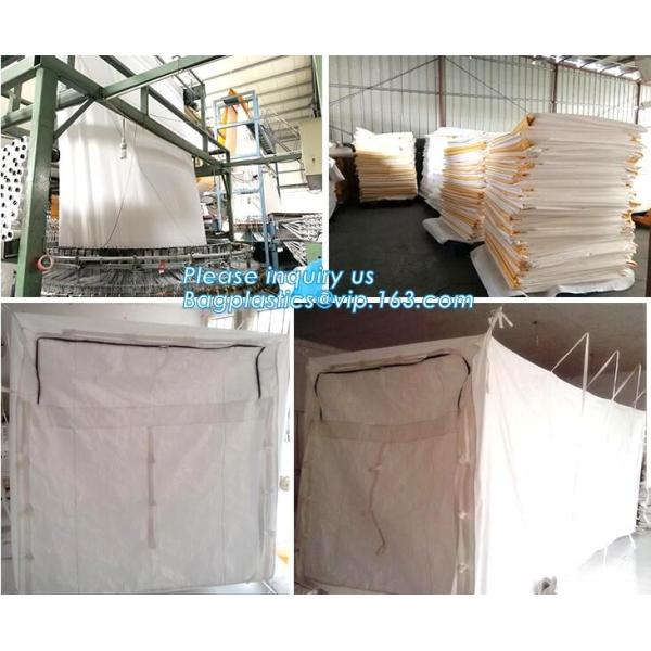 FIBC big bag 1000kg/Polypropylene woven sand bags/super sacks 1500kg for construction,PP woven bulk big ton bag jumbo ba