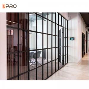 Buy cheap 10mm Thick Modern Office Partitions Clear Safety Toughened Glass Tempered 1/2