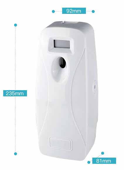 Toilet Lockable Digital Aerosol Dispenser Wall Mounted 92x81x235mm With LCD Screen