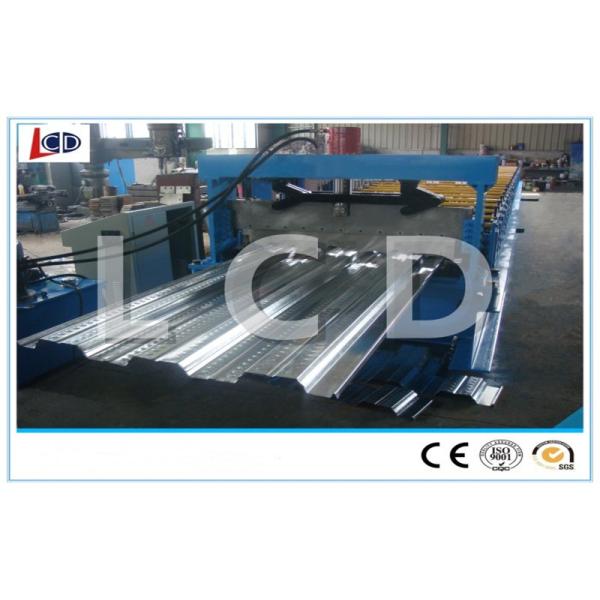 Steel Structure Metal Deck Roll Forming Machine Automatic With Hydraulic Cutter
