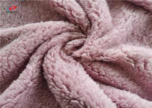 Buy cheap 100 Polyester Cotton Feel 75D Fleece Blanket Fabric Knit Plain Dyed product