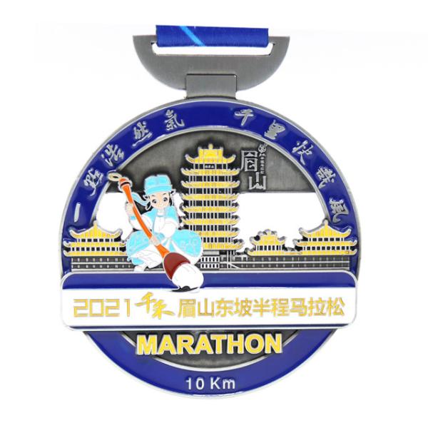 3D Gold Zinc Alloy Die Cast Custom Metal Medal for Sports Awards and Souvenirs