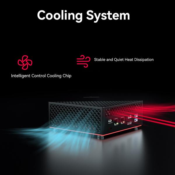 AMD Ryzen 5 5600U Mini PC Hexa Core PC Dual Ethernet Dual Channel DDR4 For Gaming