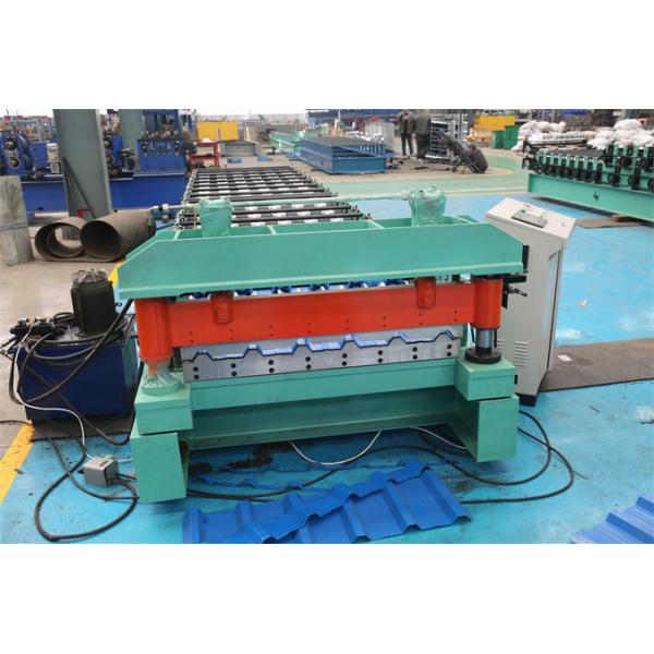 Trapezoidal Metal Roofing Sheet Roll Forming Machine For Zinc Color Steel Ibr Tile